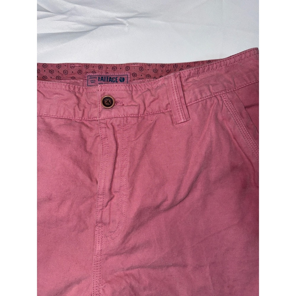 Fat Face Mens Pink Chino Shorts Size 36 Casual Summer‎ Cargo Pockets